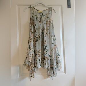 Anthropologie Maeve Magda Ruffle Tunic